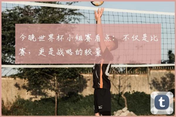 今晚世界杯小组赛看点：不仅是比赛，更是战略的较量