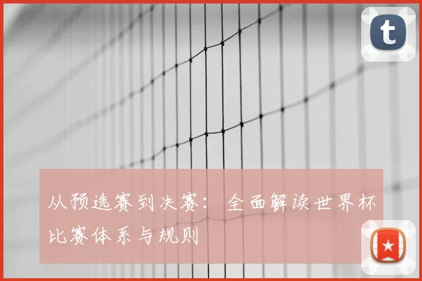 从预选赛到决赛：全面解读世界杯比赛体系与规则