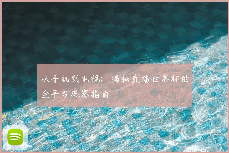 从手机到电视：揭秘直播世界杯的全平台观赛指南