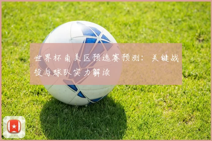 世界杯南美区预选赛预测:关键战役与球队实力解读